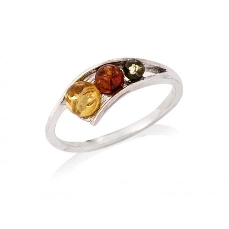 Collection Ambre Bague Argent Ambre AJP7-269MR