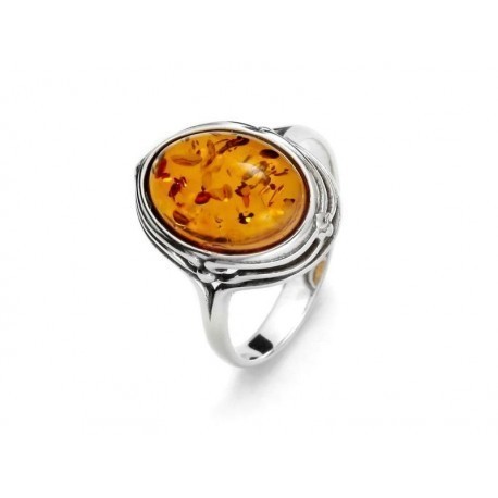 Collection Ambre Bague Argent Ambre GI-BA028