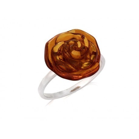 Collection Ambre Bague Argent Ambre GI-BA031