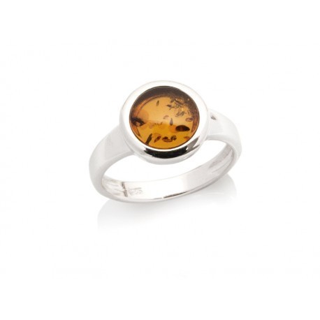 Collection Ambre Bague Argent Ambre SAD0095ROR