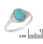 Collection Turquoise Bague argent Turquoise 