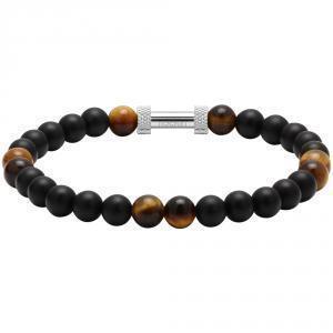 Bijoux ZRC Rochet Bracelet Zen Agates noires Perles 6mm