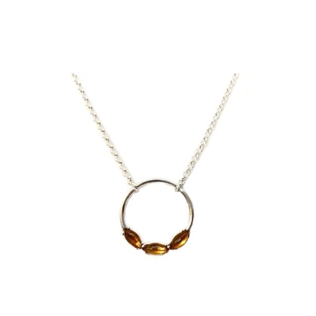 Collection Ambre COLLIER ARGENT AMBRE