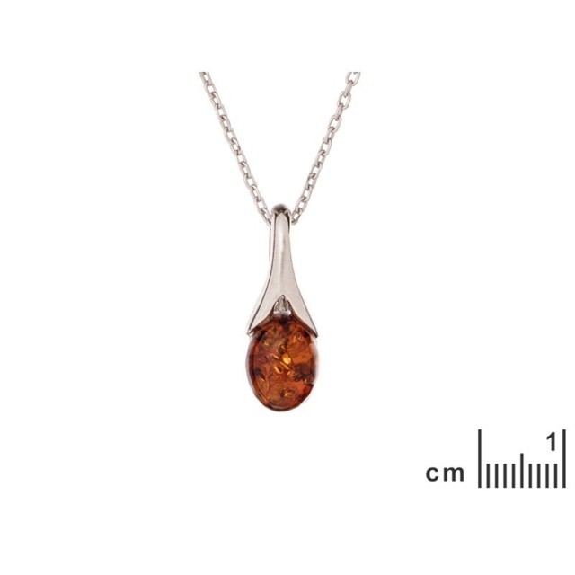 Collection Ambre PENDENTIF ARGENT AMBRE