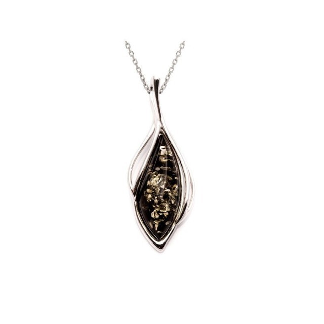 Collection Ambre PENDENTIF ARGENT AMBRE