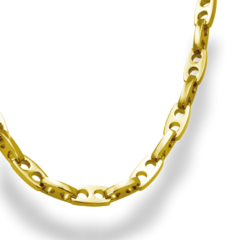 Bijoux ZRC Rochet Collier GALION PVD jaune 6.5 mm x 51 cm HC7186A