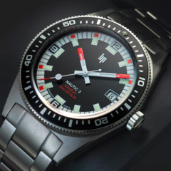 Montres Lip Homme LIP NAUTIC 3 SCAPHANDRIER ORANGE. 670097