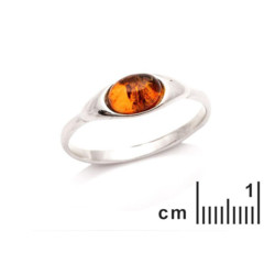 Collection Ambre Bague Argent Ambre AJP7-120R-50