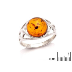 Collection Ambre Bague Argent Ambre AJP7-421R-50
