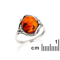 Collection Ambre Bague Argent Ambre GD-BA091-50