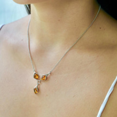 Collection Ambre PENDENTIF ARGENT AMBRE KM202NR