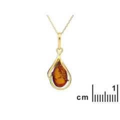 Collection Ambre PENDENTIF ARGENT AMBRE AR-PE01D