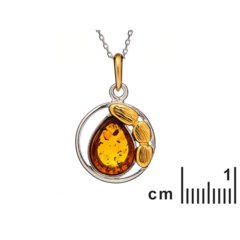 Collection Ambre PENDENTIF ARGENT AMBRE KL-PE01R