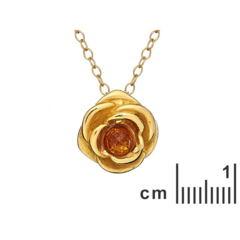 Collection Ambre PENDENTIF ARGENT AMBRE AR-CL052D