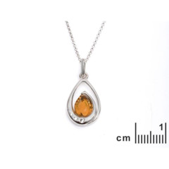 Collection Ambre COLLIER ARGENT AMBRE ET CRYSTAL SWAROVSKI KL795-1941NR