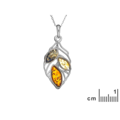 Collection Ambre PENDENTIF ARGENT AMBRE AB-PE033MR