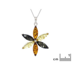 Collection Ambre PENDENTIF ARGENT AMBRE AB-PE013MR