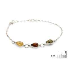 Collection Ambre BRACELET ARGENT AMBRE KM103AM-1R