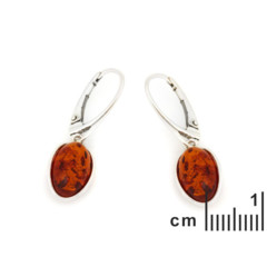 Collection Ambre BOUCLES D'OREILLES ARGENT AMBRE AB-BO004