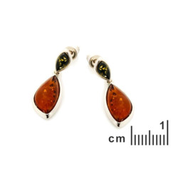 Collection Ambre BOUCLES D'OREILLES ARGENT AMBRE GI-BO057MR