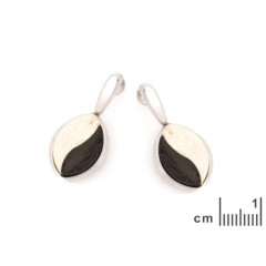 Collection Ambre BOUCLES D'OREILLES ARGENT AMBRE ET CHÊNE SA2079EOR-1