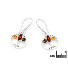 Collection Ambre BOUCLES D'OREILLES ARGENT AMBRE KM275KMR