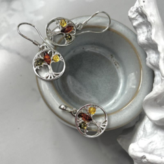 Collection Ambre BOUCLES D'OREILLES ARGENT AMBRE KM275KMR