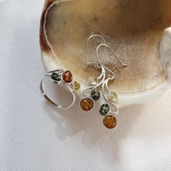 Collection Ambre BOUCLES D'OREILLES ARGENT AMBRE MGK13MR
