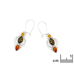 Collection Ambre BOUCLES D'OREILLES ARGENT AMBRE MGK14MR