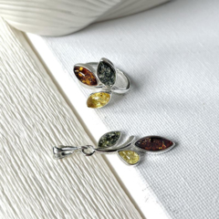 Collection Ambre BOUCLES D'OREILLES ARGENT AMBRE MGK19MR