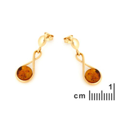 Collection Ambre BOUCLES D'OREILLES ARGENT AMBRE KL575-24ED