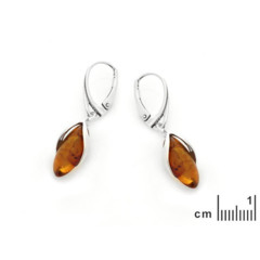 Collection Ambre BOUCLES D'OREILLES ARGENT AMBRE GD-BO0078R
