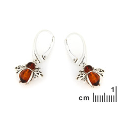 Collection Ambre BOUCLES D'OREILLES ARGENT AMBRE GI-BO040