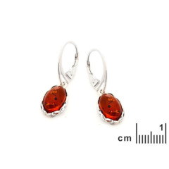 Collection Ambre BOUCLES D'OREILLES ARGENT AMBRE AB-BO022R