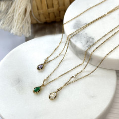 Collection Améthyste Collier Améthyste et argent doré CJF-CL046-AM-D