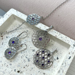 Collection Améthyste Collier Argent Améthyste CKM-PE035-AM