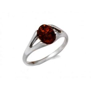 Collection Ambre Bague Argent Ambre 1045-460RR