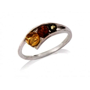 Collection Ambre Bague Argent Ambre AJP7-269MR