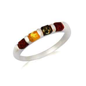 Collection Ambre Bague Argent Ambre AR-BA026M-54