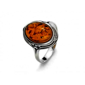 Collection Ambre Bague Argent Ambre GI-BA028