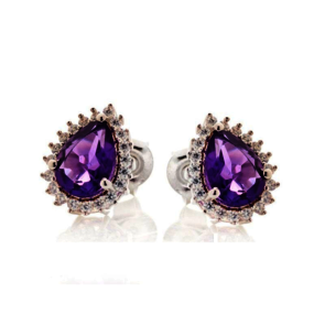 Collection Améthyste boucle d'oreille Améthyste CVL-BO001-AM