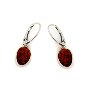 Collection Ambre BOUCLES D'OREILLES ARGENT AMBRE AB-BO004