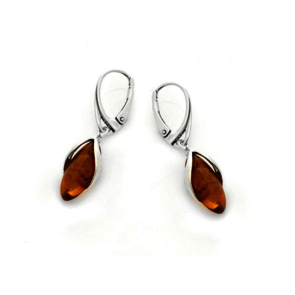 Collection Ambre BOUCLES D'OREILLES ARGENT AMBRE GD-BO0078R