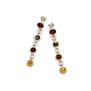 Collection Ambre BOUCLES D'OREILLES ARGENT AMBRE GDK15MR