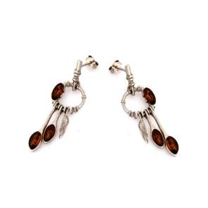 Collection Ambre BOUCLES D'OREILLES ARGENT AMBRE KL15ER