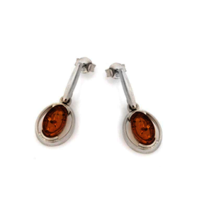 Collection Ambre BOUCLES D'OREILLES ARGENT AMBRE KL16ER