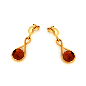 Collection Ambre BOUCLES D'OREILLES ARGENT AMBRE KL575-24ED