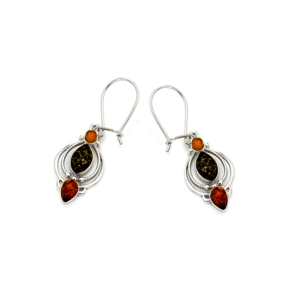 Collection Ambre BOUCLES D'OREILLES ARGENT AMBRE MGK14MR