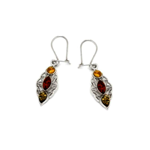 Collection Ambre BOUCLES D'OREILLES ARGENT AMBRE MGK15MR