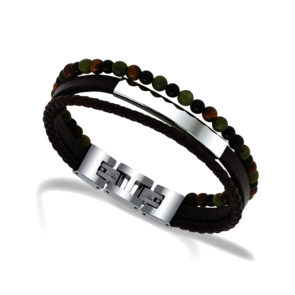 Bijoux ZRC Rochet Bracelet YALE jaspe verte - HB6608A